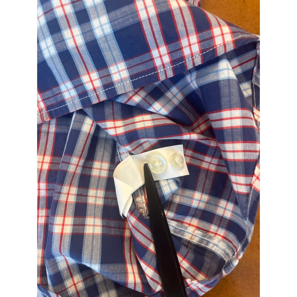 Vineyard Vines Men's Slim Fit Whale Shirt Plaid 100% Cotton Size Large - Picture 8 of 9